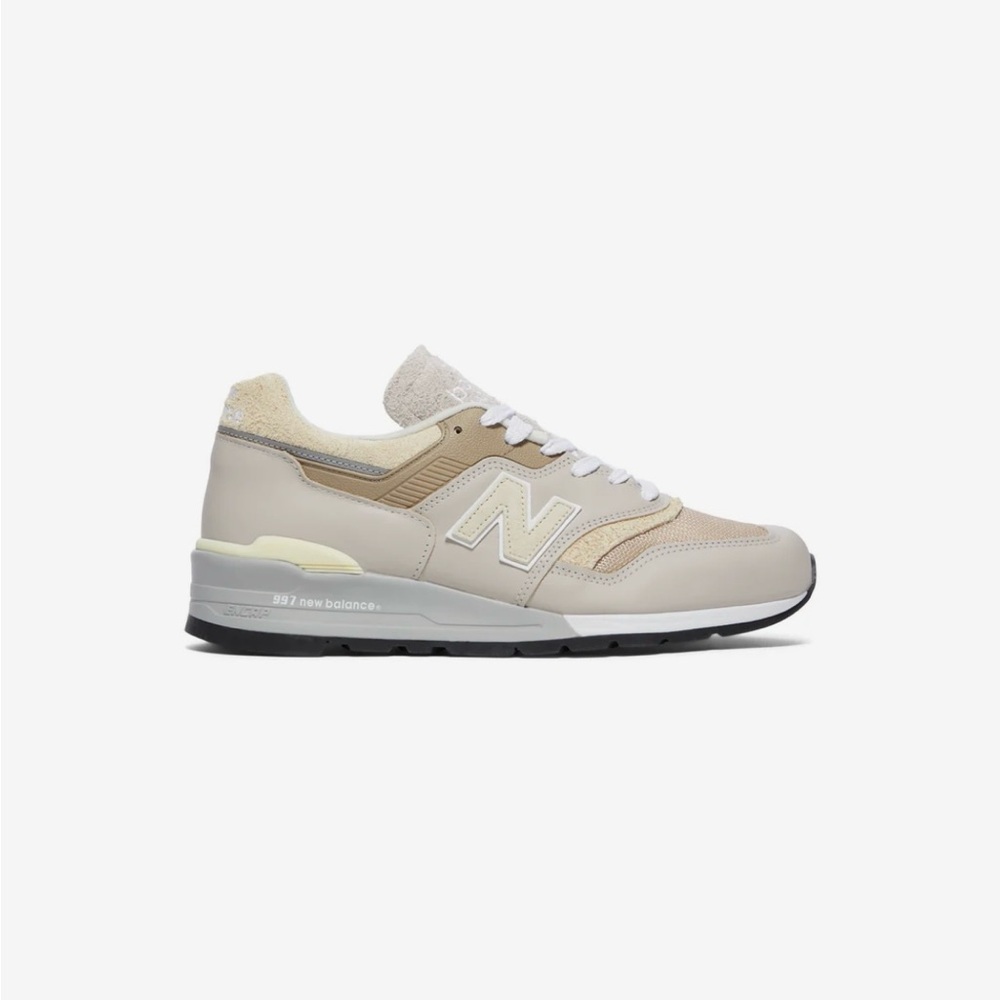 New Balance Tan and Cream Athletic Shoes